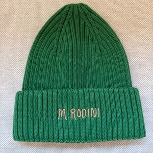 Mini Rodini Vibrant Green Knit Beanie Hat